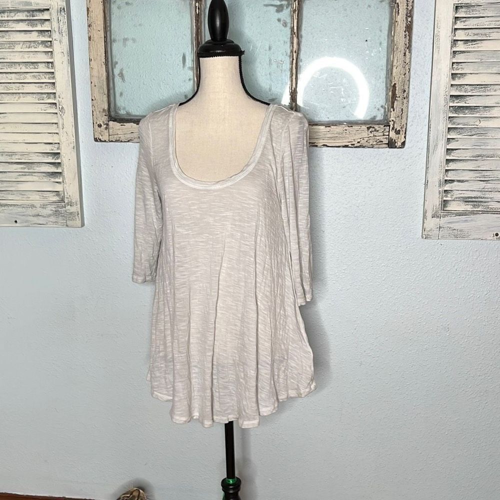 Black Swan Women's Tunic Top Lace Back Half Sleeve White Size Medium NWT